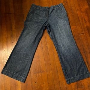 New York & Company Wide Leg Denim Jeans Size 16